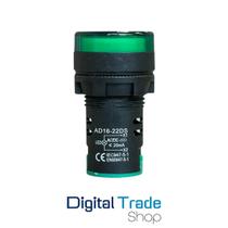 Sinaleiros Painel Luminoso 22mm Led Verde - 24v Cc/ca
