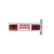 Sinaliz P/Garag Capte C/Led Bivolt Alum Branco Sinaliz P/Garag Capte C/Led Bivolt Alum Branco