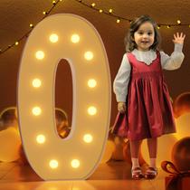 Sinalização decorativa imprsv Acrílico Light Up Letter O 120cm Sinalização decorativa imprsv Acrílico Light Up Letter O 120cm