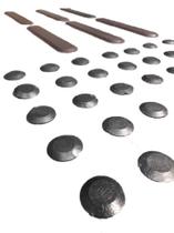 Sinalização Tatil Alerta Cinza Com Dupla Face Ml