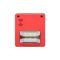 Sinalizador audiovisual led segurimax convencional com sirene 12/24v