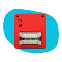 Sinalizador Audiovisual Sirene 90db Alarme Incêndio Segurimax Sinalizador Audiovisual Sirene 90db Alarme Incêndio Segurimax
