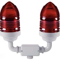 Sinalizador Duplo Vermelho 60 W Tramontina em Alumínio