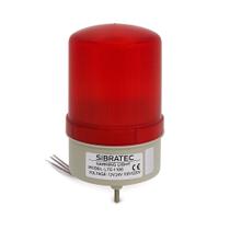 Sinalizador giratorio vermelho lte1103 12v/24v/110v/220v (ac/dc) sibra
