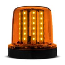Sinalizador Giroflex 54 Led Ambar 10W Bivolt 7 Efeitos Luz Policia Ambulância Segurança Empilhadeira Embarcações Guinchos Rodovias Motos