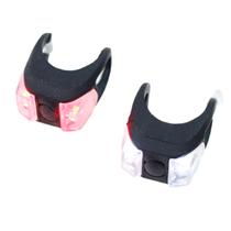 Sinalizador LED Lanterna Bike Silicone H1717 Quadrado Preto