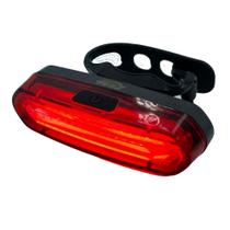 Sinalizador Led Recarregável Luz Bike Bicicleta Vermelho