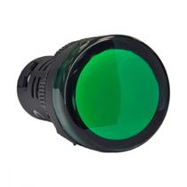Sinalizador Led Steck 220V. Verde Boton Slds2202