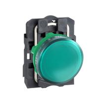 Sinalizador Plástico 22mm 250V Verde Para Lâmpada Ba9s Schneider