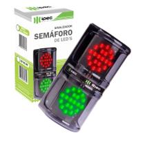 Sinalizador Semaforo Led Vermelho Verde Bivolt 127/220Vac Ipec