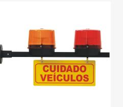 Sinalizador sequencial LED para garagens - sem sinalizador sonoro.