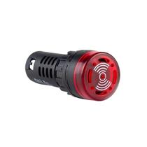 Sinalizador Sinaleiro Buzzer Luminoso / Sonoro Vermelho 220V