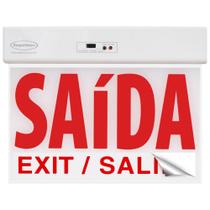 Sinalizador Slim Vermelho Com Seletor e Adesivo Segurimax