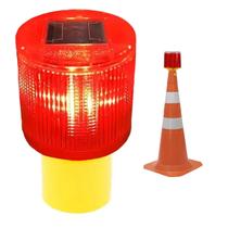 Sinalizador Solar Cone Obra Estrada Rodovia Transito Avenida Acidente Fiscalizaçao Emergencia Segurança Sinalizador Solar Cone Obra Estrada Rodovia Transito Avenida Acidente Fiscalizaçao Emergencia Segurança