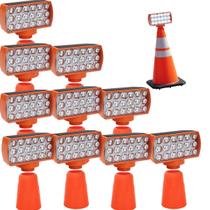 Sinalizador Solar Kit 10 Duas Cores Cone Alerta Seguranca Noturna Rodovia Alerta Obra Estrada Avenida Transito Sinalizador Solar Kit 10 Duas Cores Cone Alerta Seguranca Noturna Rodovia Alerta Obra Estrada Avenida Transito