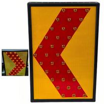 Sinalizador Solar Seta Luz Emergencia Poste Trafego Rodovia Avenida Transito Segurança Rua Estrada Segurança