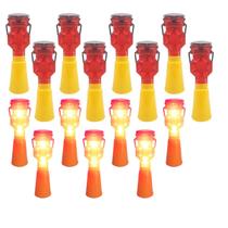 Sinalizador Solar Viario Cone Kit 15 Uni Obra Rodovia Avenida Estrada Reparo Conserto Transito Sinalizaçao Acidente