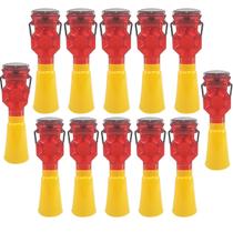 Sinalizador Solar Viario Cone Sinalizaçao Kit 12 Uni Iluminaçao Rua Rodovia Estrada Pista Segurança Evita Acidentes Obra Transito Chuva