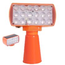 Sinalizador Solar Viario Duas Cores Cone Obra Rodovia Estrada Avenida Alerta Transito Fiscalizaçao Acidente Iluminaçao