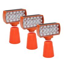 Sinalizador Solar Viario Kit 3 Duas Cores Cone Alerta Noturna Obra Rodovia Seguranca Alerta Estrada Avenida Transito Sinalizador Solar Viario Kit 3 Duas Cores Cone Alerta Noturna Obra Rodovia Seguranca Alerta Estrada Avenida Transito