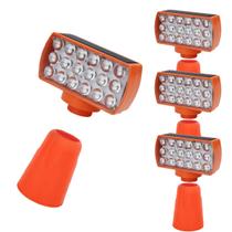 Sinalizador Solar Viario Kit 4 Duas Cores Cone Seguranca Alerta Noturna Obra Rodovia Alerta Estrada Avenida Transito Sinalizador Solar Viario Kit 4 Duas Cores Cone Seguranca Alerta Noturna Obra Rodovia Alerta Estrada Avenida Transito
