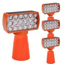 Sinalizador Solar Viario Kit 4 Duas Cores Seguranca Noturna Cone Alerta Obra Avenida Rodovia Alerta Estrada Transito Sinalizador Solar Viario Kit 4 Duas Cores Seguranca Noturna Cone Alerta Obra Avenida Rodovia Alerta Estrada Transito
