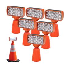 Sinalizador Solar Viario Kit 6 Duas Cores Cone Alerta Seguranca Noturna Rodovia Alerta Obra Estrada Avenida Transito Sinalizador Solar Viario Kit 6 Duas Cores Cone Alerta Seguranca Noturna Rodovia Alerta Obra Estrada Avenida Transito