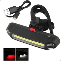 Sinalizador Traseiro Bike Luz Led Potente Recarregável Usb Sinalizador Traseiro Bike Luz Led Potente Recarregável Usb