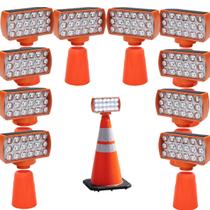 Sinalizador Viario Solar Kit 10 Duas Cores Cone Alerta Noturna Obra Rodovia Seguranca Estrada Avenida Transito Sinalizador Viario Solar Kit 10 Duas Cores Cone Alerta Noturna Obra Rodovia Seguranca Estrada Avenida Transito
