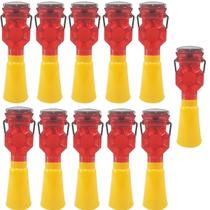 Sinalizador Viario Solar Kit 11 Uni Estrada Rua Obra Rodovia Sinalizaçao Transito Iluminaçao Segurança Evita Acidentes