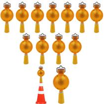 Sinalizador Viario Solar Kit 12 Uni Cone Sinalizaçao Rua Estrada Rodovia Obra Segurança Led Automatico Iluminaçao Sinalizador Viario Solar Kit 12 Uni Cone Sinalizaçao Rua Estrada Rodovia Obra Segurança Led Automatico Iluminaçao