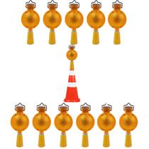 Sinalizador Viario Solar Kit 12 Uni Sinalizaçao Segurança Cone Estrada Rua Rodovia Iluminaçao Evita Acidentes Pista