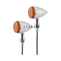 Sinalizadores LED Retro Para Motocicletas Harley, Honda, Yamaha, Suzuki E Triumph, Indicadores De