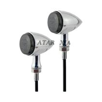 Sinalizadores LED Retro Para Motocicletas Harley, Honda, Yamaha, Suzuki E Triumph, Indicadores De