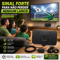 SinalMaxTV Antena Digital Interna com Amplificador Booster HDTV USB Cabo 3m para TV Digital SinalMaxTV Antena Digital Interna com Amplificador Booster HDTV USB Cabo 3m para TV Digital
