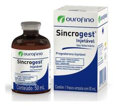 Sincrogest Injetável 50ml Progesterona Em Alta Concentração - Ourofino