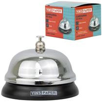 Sineta de metal pequena yins paper 5x6cm de ø