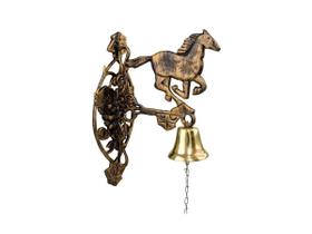 Sineta Sino De Bronze De Parede Modelo Cavalo De Alumínio