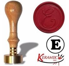 Sinete Personalizado Para Lacre Letra E Keramik