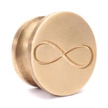 Sinete Ponteira Infinito em Bronze 22mm