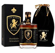 SINGLE MALT WHISKY SAN MARCO DI LEON-ENVELHECIDO-ARTESANAL-SABOR SUAVE AMADEIRADO - 700 ml 40% vol.