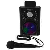 Singsation Máquina de Karaokê - Sistema completo de karaokê para adultos ou crianças, com caixa de som Bluetooth sem fio e microfone. Funciona com todos os apps de karaokê via smartphone ou tablet Singsation Máquina de Karaokê - Sistema completo de karaokê para adultos ou crianças, com caixa de som Bluetooth sem fio e microfone. Funciona com todos os apps de karaokê via smartphone ou tablet