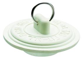 Sink Stopper Plumb Pak Borracha branca com anel de metal