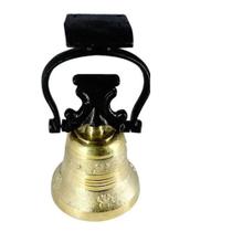 Sino Bronze Base Em Ferro Sítio, Capela, 14x26cm Nº2