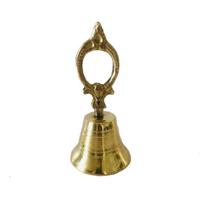 sino campainha liso de mão mesa 13 cm bronze decoração