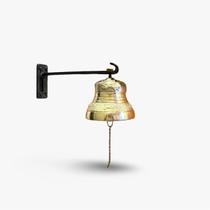 Sino de Bronze Bordado com Suporte para Parede/Teto - 1,5 Kg