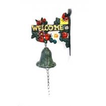 Sino De Ferro Welcome Com Flores E Joaninhas - Ai 13025 Sino De Ferro Welcome Com Flores E Joaninhas - Ai 13025