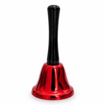 Sino de Mão em Metal Vermelho Campainha para Recepção 13 cm