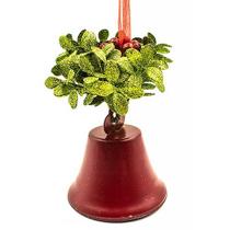 Sino de Metal Vermelho C/ramos 15,5x10cm Ca3930