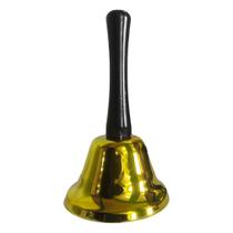 Sino de Natal Papai Noel Dourado